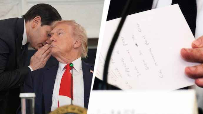 Quand Rubio souffle à l’oreille de Trump…! Le moment où ‘tombe la nouvelle’ de la paix à Gaza