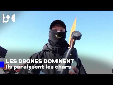 Drones, 'rois' du champ de bataille / 'ont mis hors service' les chars en 4 ans en Ukraine