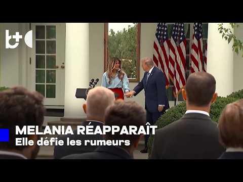 'On m'a dit que je vous ai manqué' / Melania Trump, absente un mois, plaisante aux journalistes