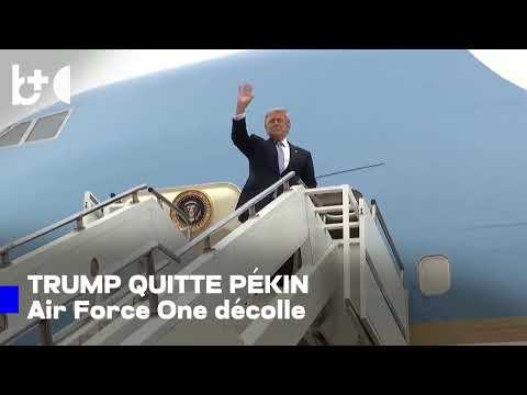 La visite officielle de Trump à Pékin s'achève, le président américain repart pour Washington