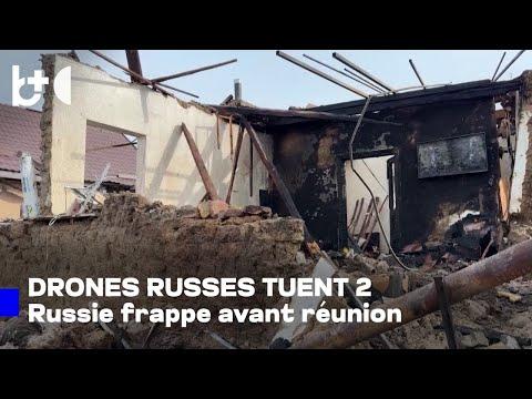 La Russie lance des drones vers l'Ukraine, morts et blessés avant les pourparlers de paix