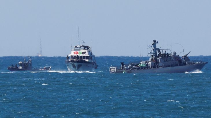 Navires de la flottille d’aide à Gaza interceptés vus arrivant à un port israélien