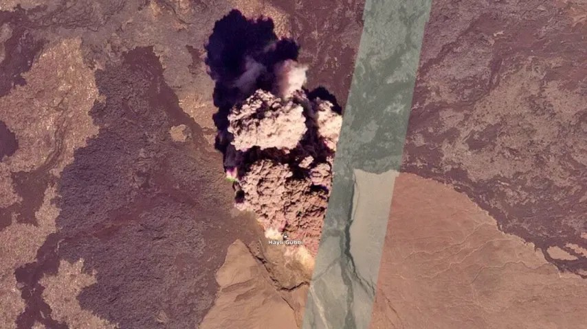 10 000 ans endormi, le volcan explose : nuée de cendres, danger pour les avions!