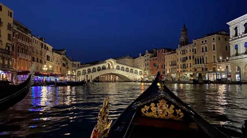 Le Grand Canal de Venise teint en vert par des militants écologistes