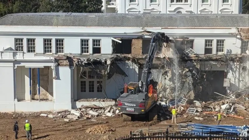 Procès contre Trump pour démolition de l'aile Est de la Maison-Blanche, réactions en salle de bal