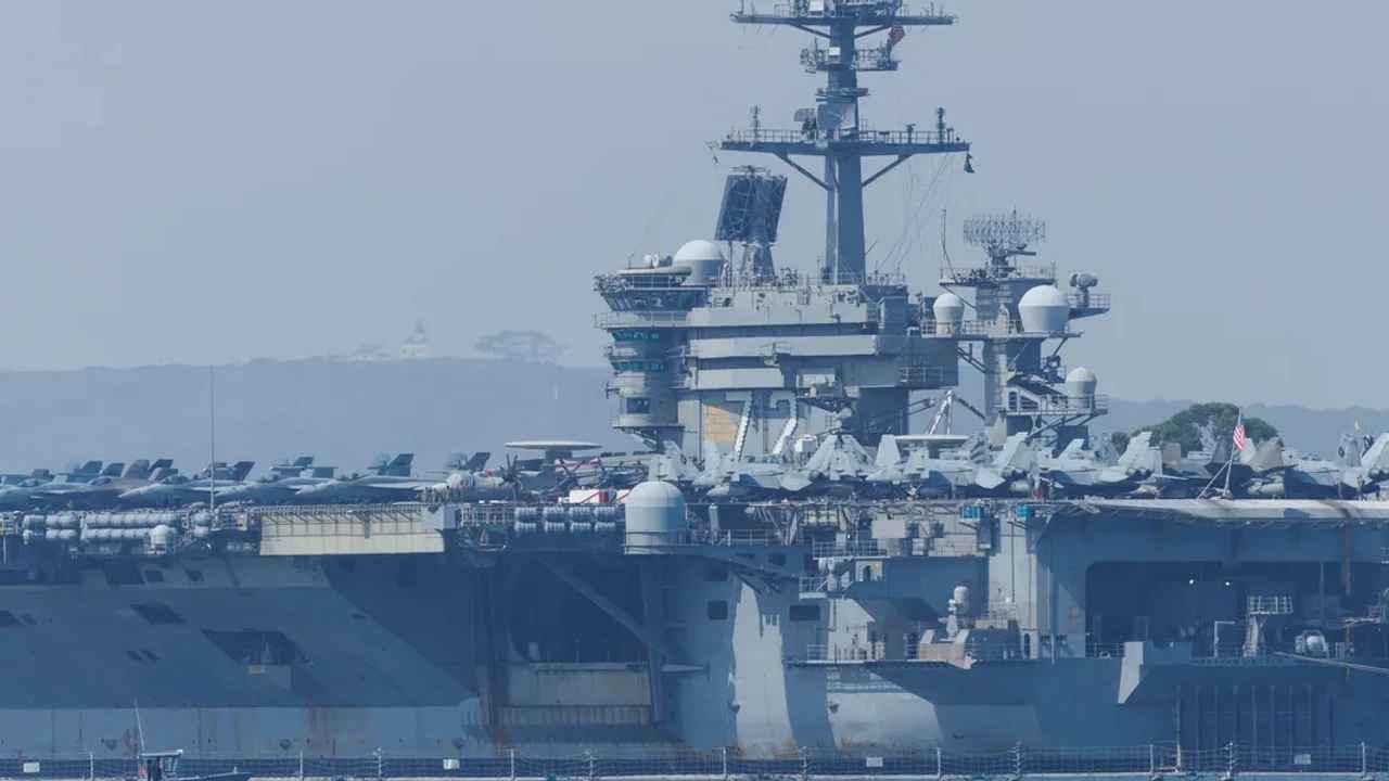 Le porte-avions américain arrive au Moyen-Orient
