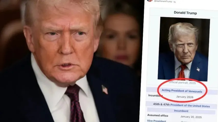 Trump "se présente" comme président par intérim du Venezuela