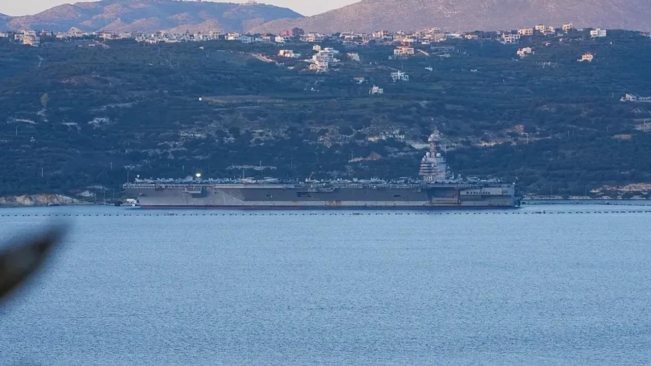 Le plus grand porte-avions du monde, l’USS Gerald R. Ford, arrive en Crète
