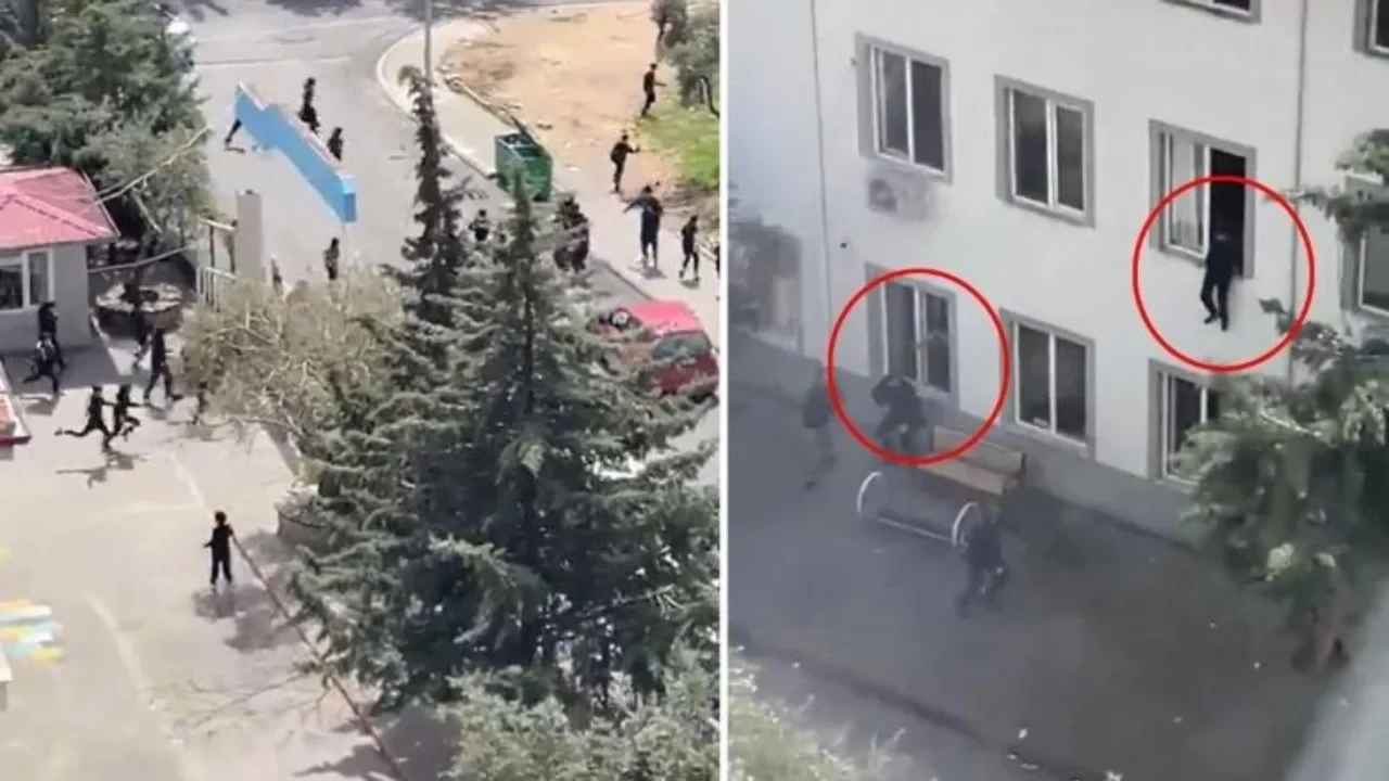 Vidéo: Attaque d'une école turque — élèves se jettent par les fenêtres pour échapper aux tirs