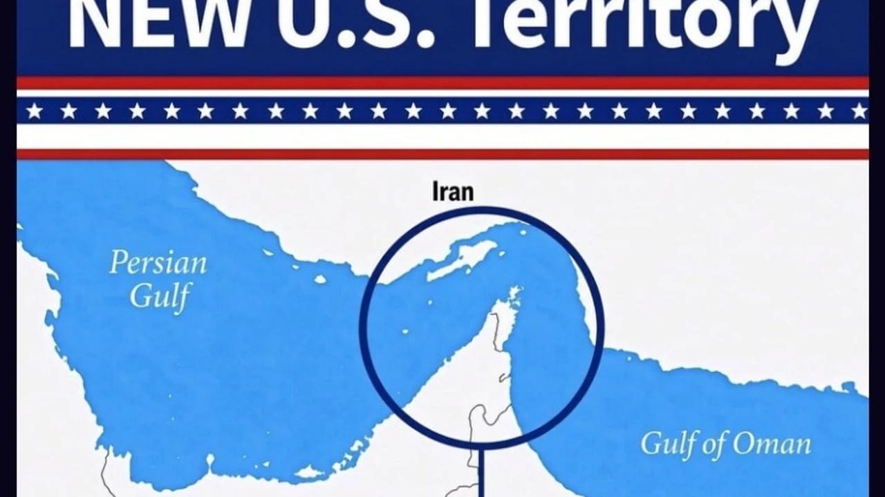 Trump provoque l'Iran : publie une carte marquant Hormuz comme territoire américain