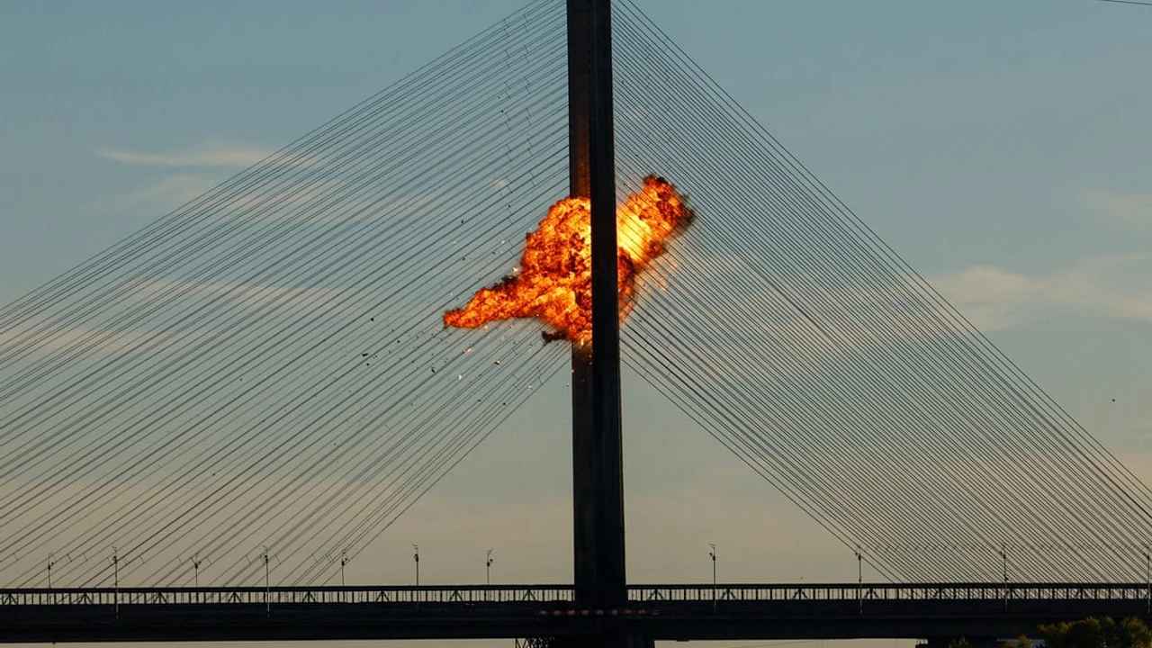 Poutine fait sauter des ponts; trafic à Kiev en chaos, violentes attaques de drones