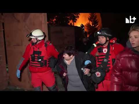 Une frappe de drone russe déclenche un grand incendie à Kharkiv, quatre blessés