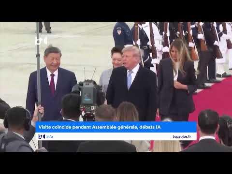 Tapis rouge et avions dans le ciel / Trump 'fond' pour Xi Jinping, accueil chaleureux