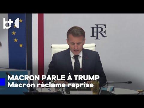 Macron dit avoir parlé à Trump et Pezeshkian — révèle des détails des entretiens
