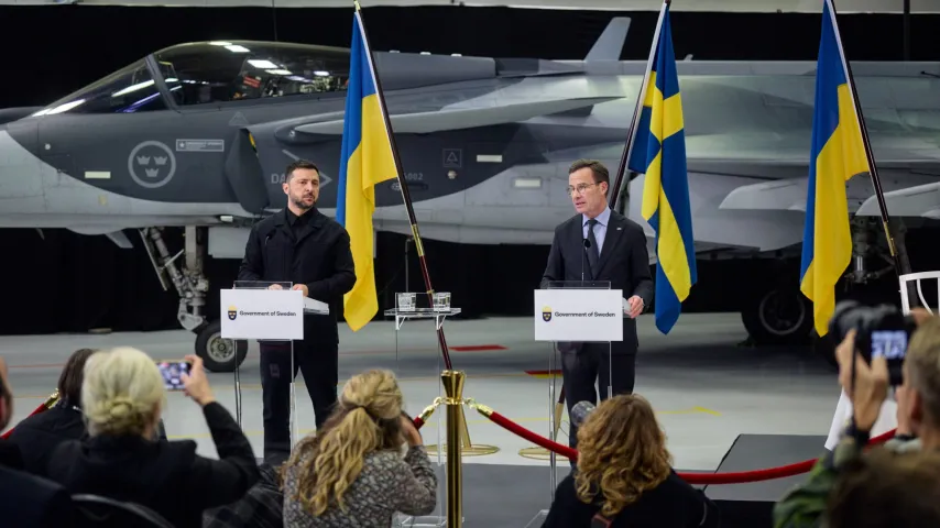 La Suède dit qu'elle ne reconnaîtra aucune annexion russe du territoire ukrainien.