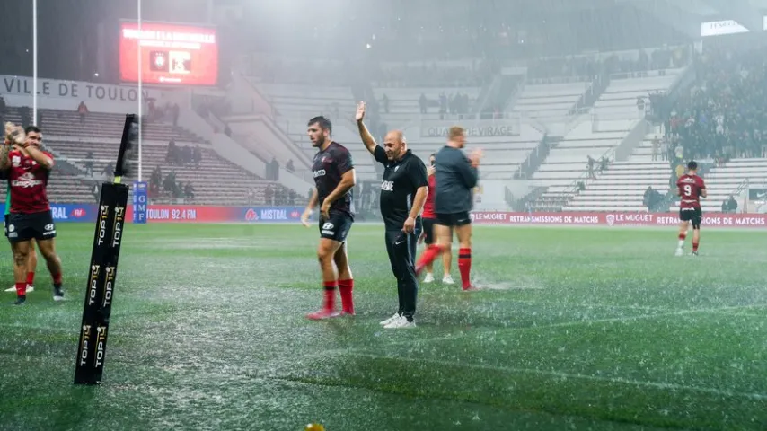 Fortes pluies: Toulon-La Rochelle (Top 14) reporté